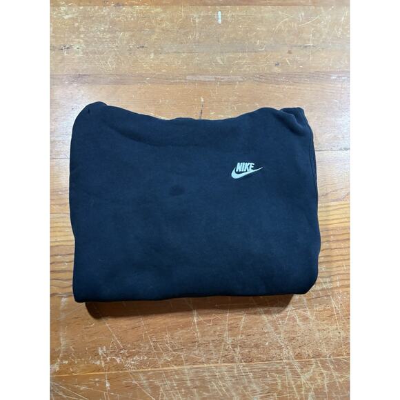 Nike Sportswear Fleece Pullover Hoodie Men’s Small Black Swoosh Logo - Picture 7 of 7